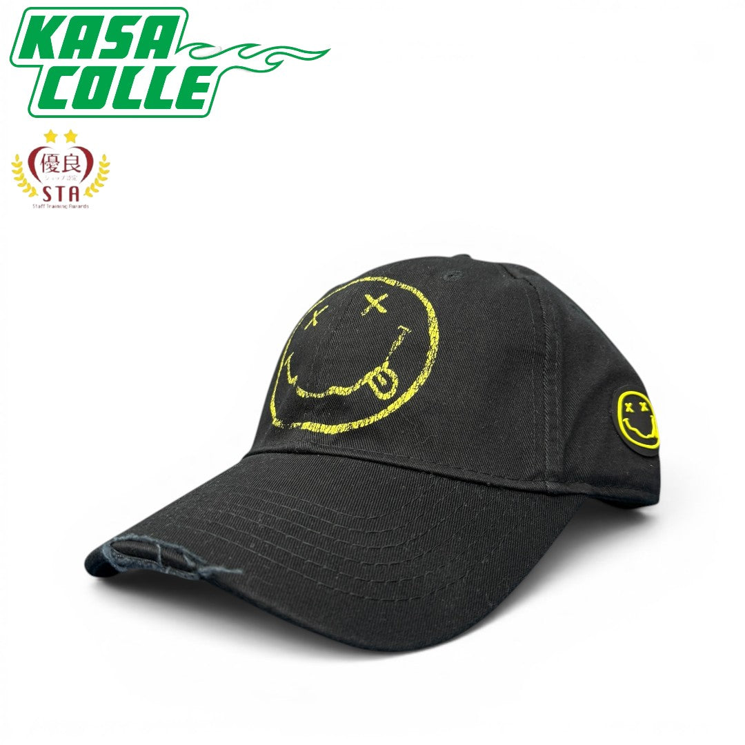 【NIRVANA】ニルヴァーナ オフィシャル SMILE LOGO 6パネルキャップ