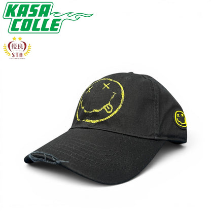 【NIRVANA】ニルヴァーナ オフィシャル SMILE LOGO 6パネルキャップ