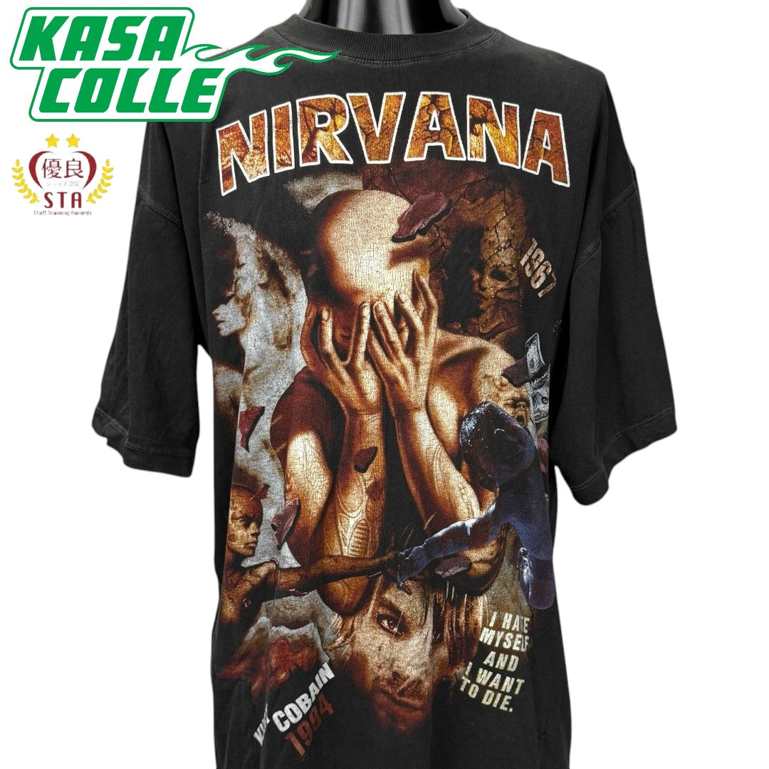 【NIRVANA】ニルヴァーナ "KURT COBAIN 1967-1994" ユーロ 90's Vintage Tシャツ