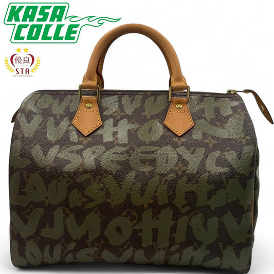 [LOUIS VUITTON] Louis Vuitton Monogram Graffiti Speedy 30 Mini Boston Bag