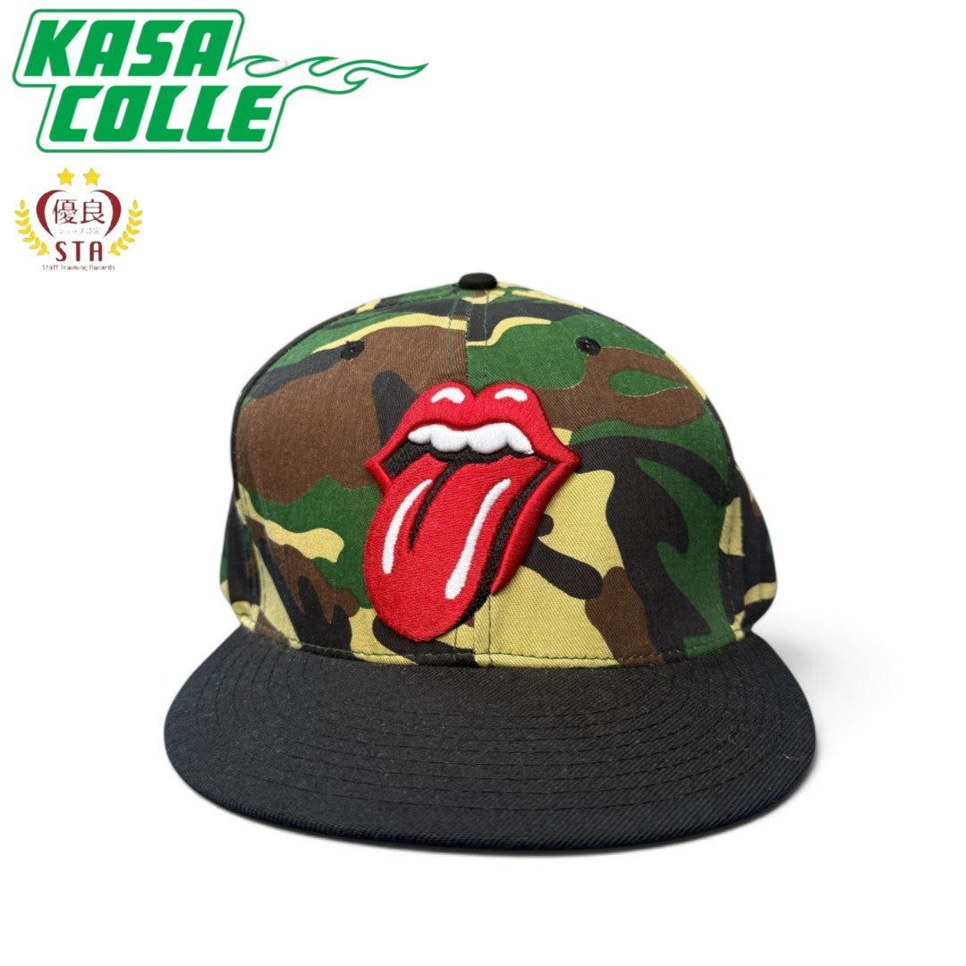 【THE ROLLING STONES】ザ・ローリング・ストーンズ "LIPS & TONGUE CAMO" キャップ