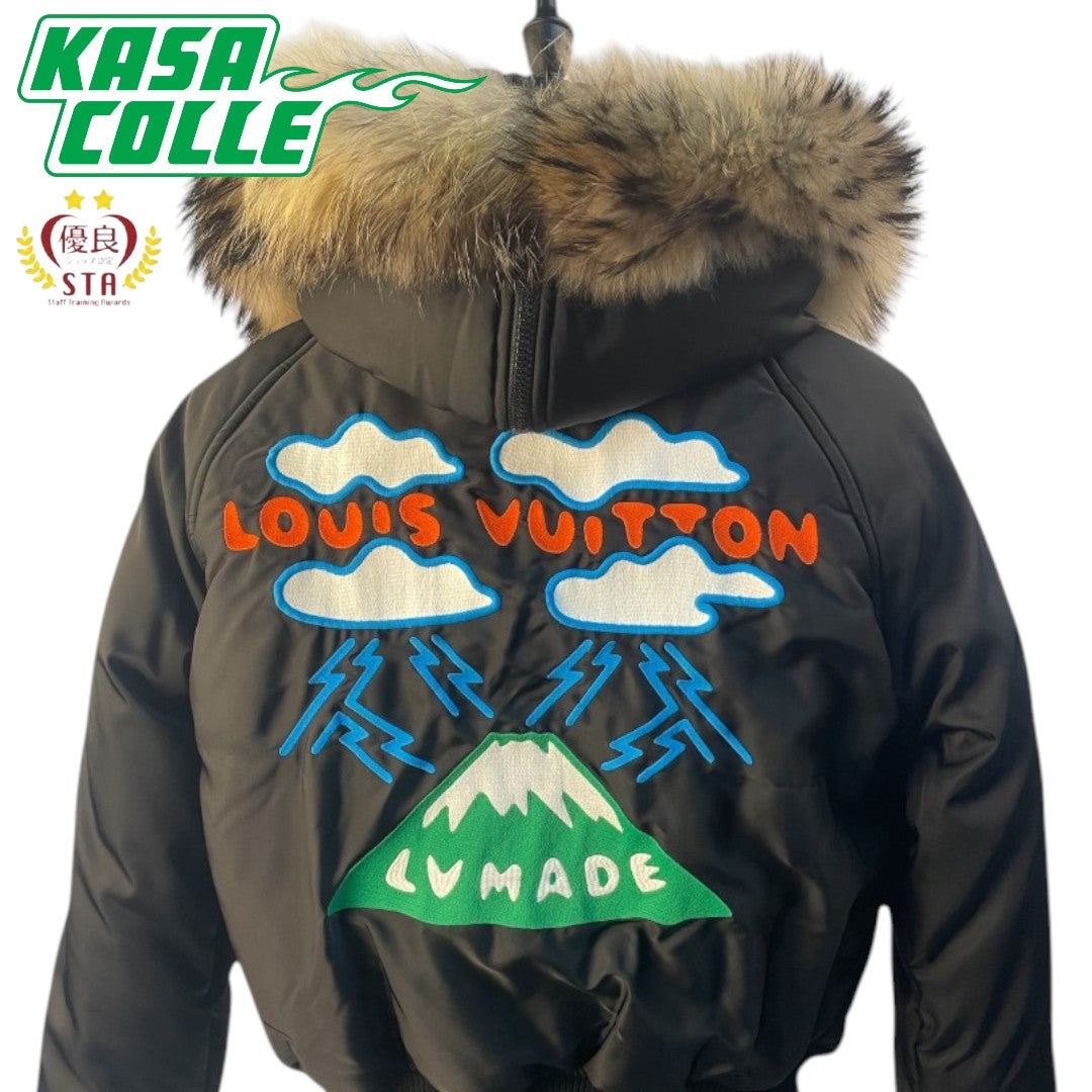 [LOUIS VITTON] Louis Vuitton x NIGO Collaboration Embroidered LV Mountain Aviator Blouson HUMAN MADE