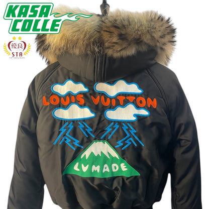 [LOUIS VITTON] Louis Vuitton x NIGO Collaboration Embroidered LV Mountain Aviator Blouson HUMAN MADE