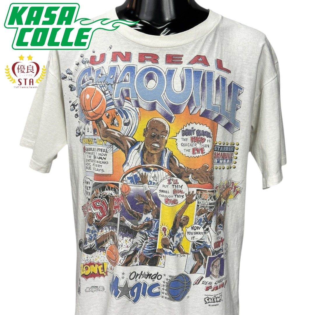 【SHAQUILLE O'NEAL】シャキール オニール "UNREAL SHAQUILLE" 90's Vintage Tシャツ