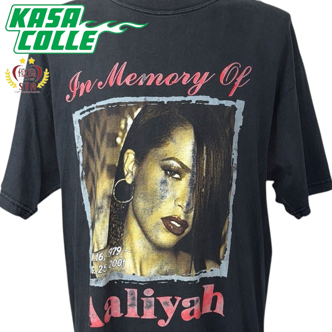 AALIYAH "In Memory Of Aaliyah" Memorial T-Shirt, Size XL