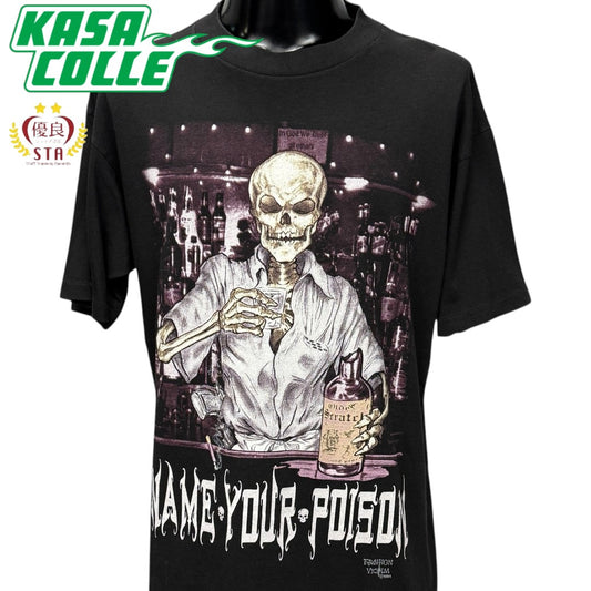 【FASHION VICTIM】ファッションヴィクティム "NAME YOUR POISON" 90's Vintage Tシャツ