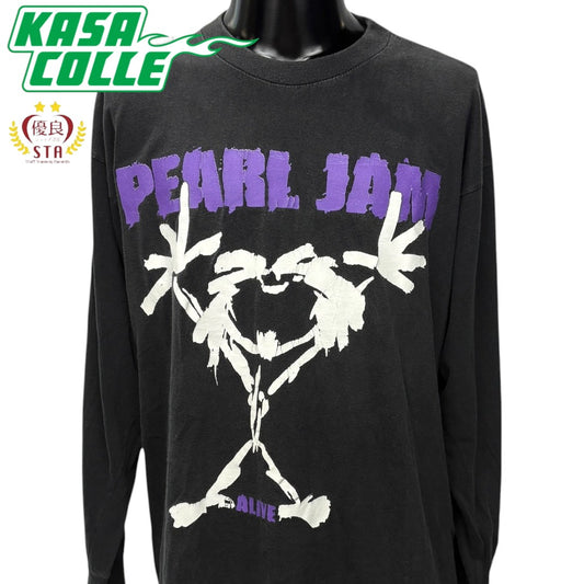 【PEARL JAM】パール・ジャム "ALIVE STICKMAN" Vintage ロングスリーブTシャツ