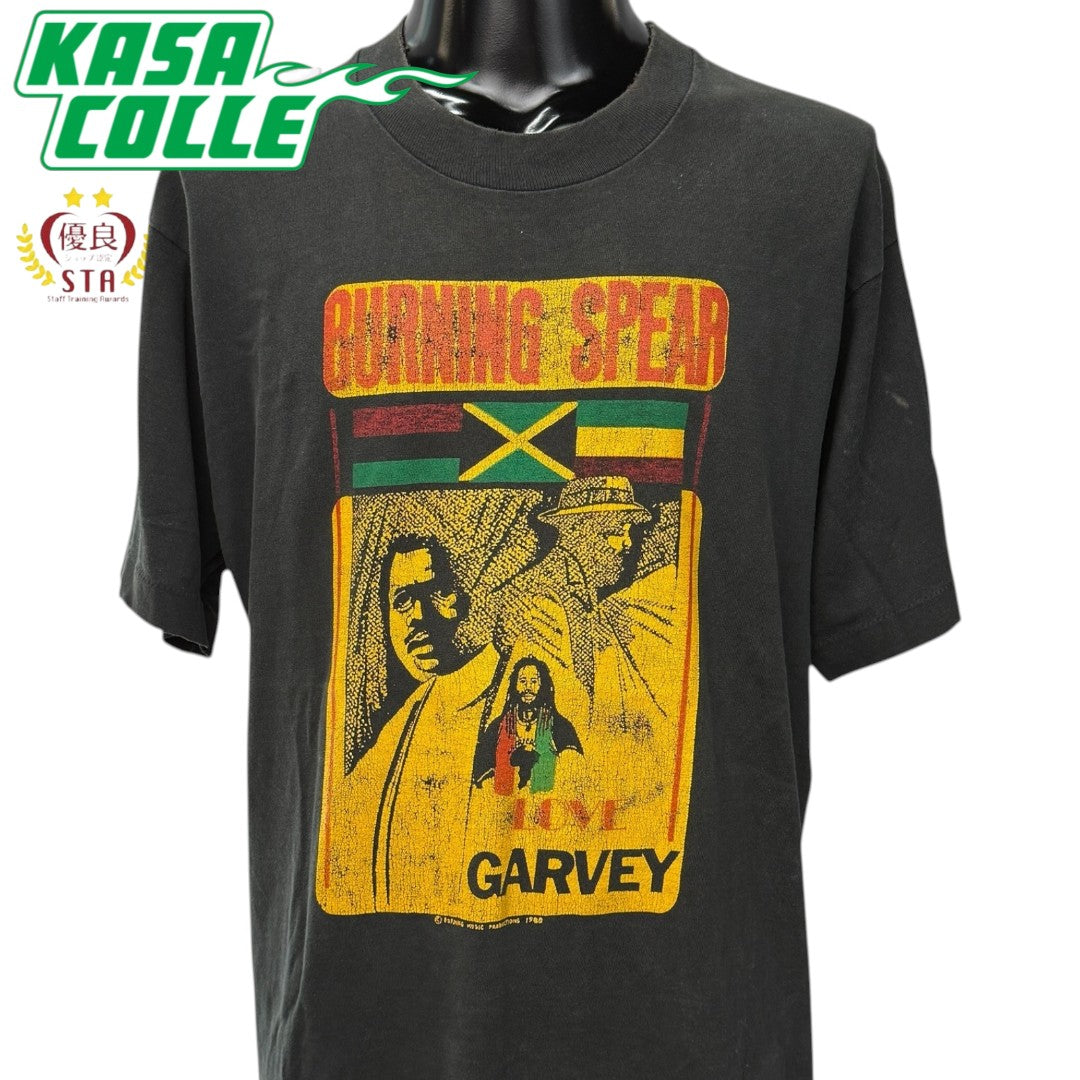 【BURNING SPEAR】バーニング・スピア "LOVE GARVEY" 1988年コピーライト 80's Vintage Tシャツ