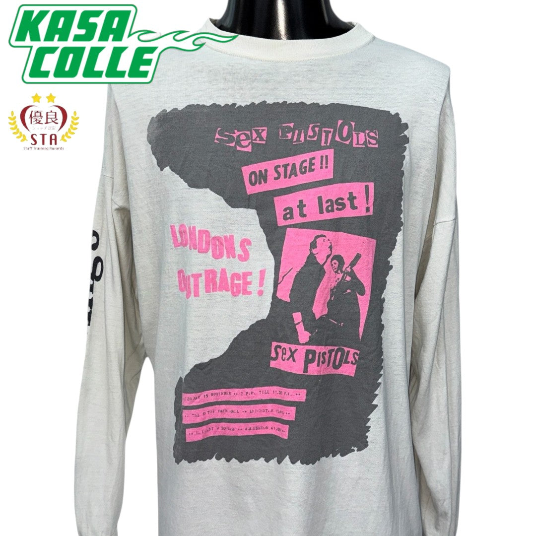 【SEX PISTOLS】セックス・ピストルズ "LONDON'S OUTRAGE" Vintage 長袖Tシャツ