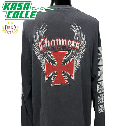 【CHOPPERS】チョッパーズ "WINGED IRON CROSS" 90's〜00's ロングスリーブTシャツ