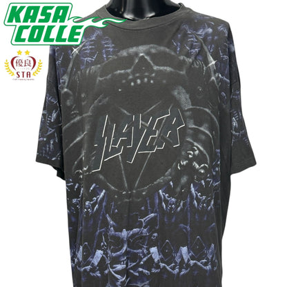 【SLAYER】スレイヤー "ALL OVER PRINT SKULL" 90's Vintage Tシャツ