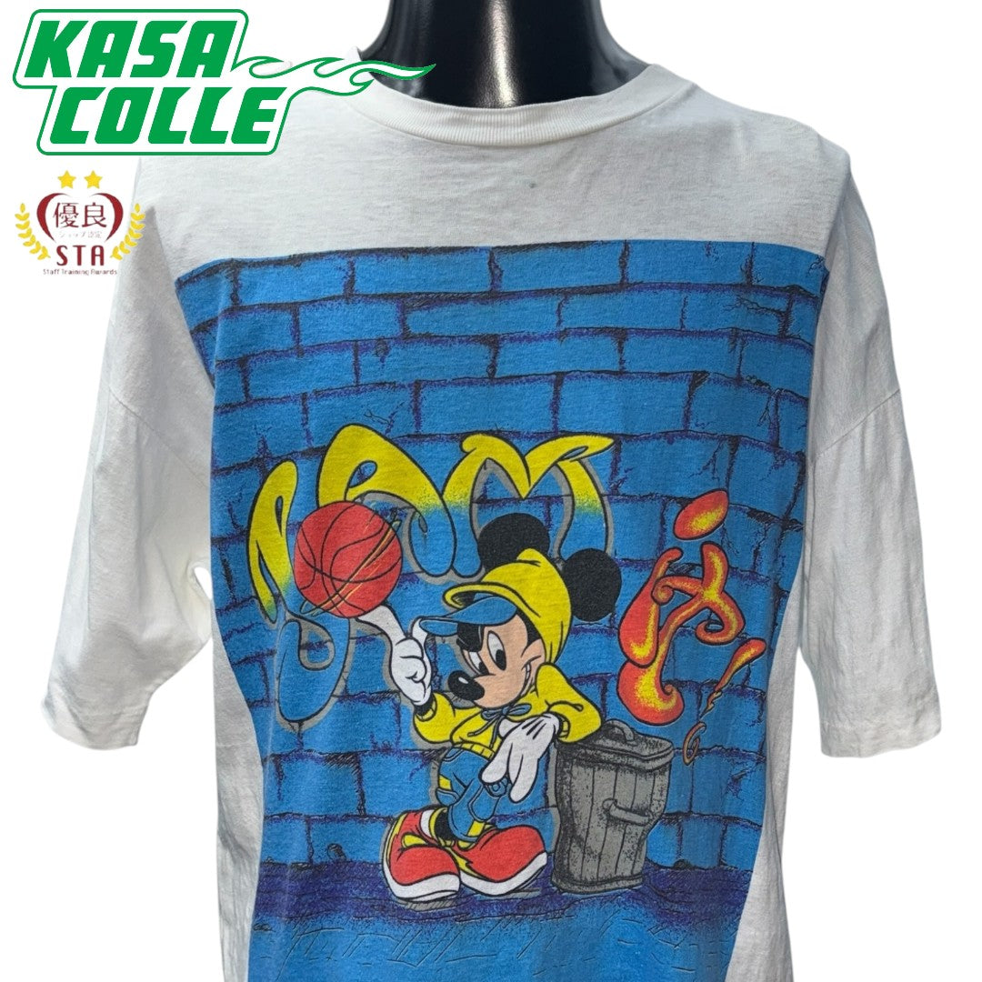 【DISNEY】ディズニー ミッキーマウス “バスケットボール” Tシャツ