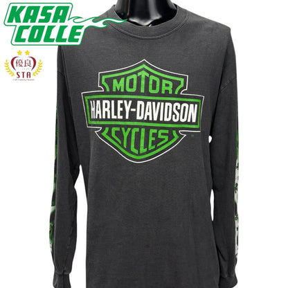 【HARLEY-DAVIDSON】ハーレーダビッドソン "SAVANNAH ST. PATRICK'S DAY" 00's ロングスリーブTシャツ