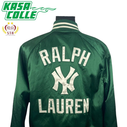 [POLO RALPH LAUREN x NEW YORK YANKEES] Ralph Lauren / MLB BASEBALL Jacket / 50th Anniversary Limited Edition / US-LG Size / Green