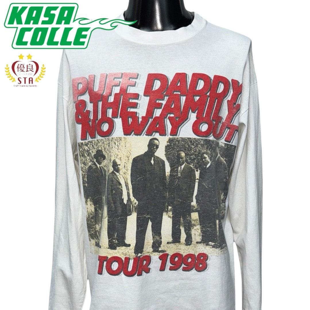 【PUFF DADDY】パフダディ "NO WAY OUT TOUR" 90's Vintage ロングスリーブTシャツ