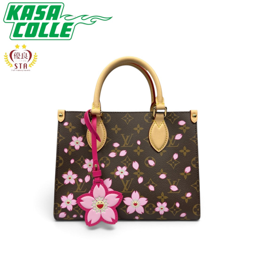【LOUIS VUITTON × 村上隆】ルイ・ヴィトン  LV × TM  "チェリーブロッサム" オンザゴー PM