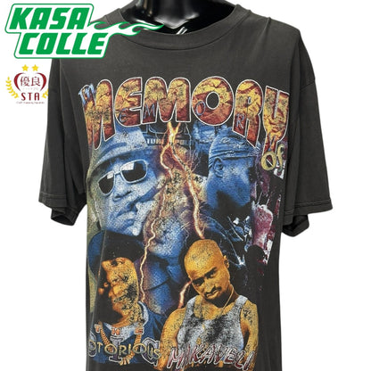 【2PAC & THE NOTORIOUS B.I.G.】2パック & ザ・ノトーリアス・B.I.G. "MEMORY OF" 90's Vintage RAP Tシャツ