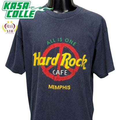 【HARD ROCK CAFE】ハードロックカフェ "MEMPHIS / PEACE MARK" 90's Vintage Tシャツ