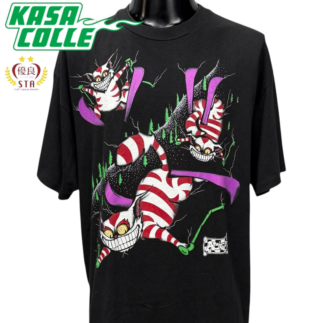 【ALICE IN WONDERLAND】アリスインワンダーランド"CHESHIRE CAT" 90's Vintage Tシャツ