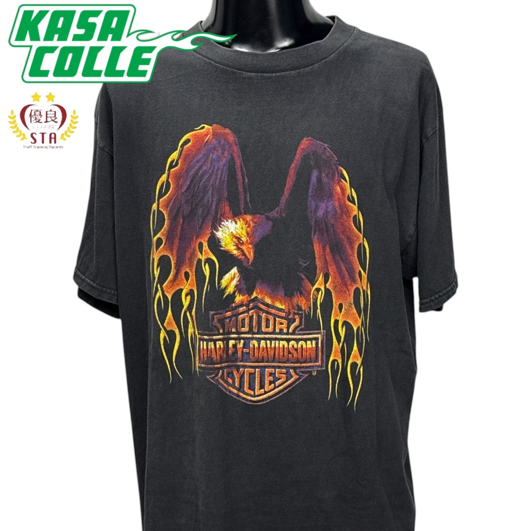 【HARLEY-DAVIDSON】ハーレーダビッドソン "EAGLE & FLAME" 90's Vintage Tシャツ