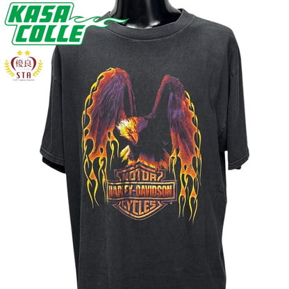 【HARLEY-DAVIDSON】ハーレーダビッドソン "EAGLE & FLAME" 90's Vintage Tシャツ