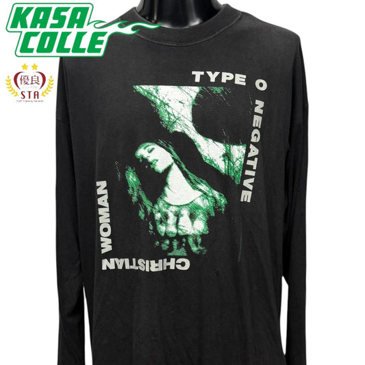 【TYPE O NEGATIVE】タイプ・オー・ネガティブ "CHRISTIAN WOMAN / LOVE ME TO DEATH" 90's Vintage ロングスリーブTシャツ