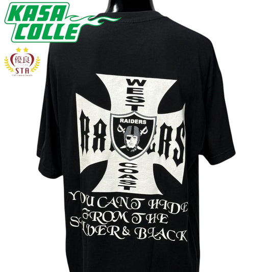 【RAIDERS】レイダース "YOU CAN'T HIDE FROM THE SILVER & BLACK" Tシャツ