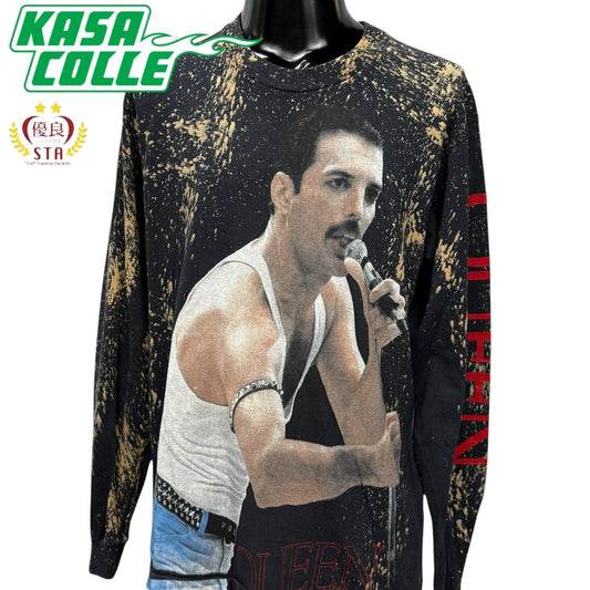 【QUEEN】クイーン フレディ・マーキュリー 90's Vintage ロングスリーブTシャツ