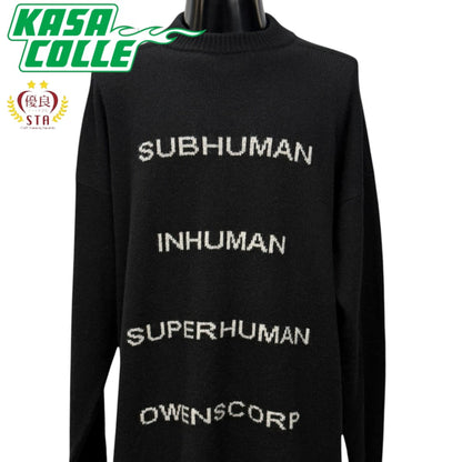 【RICK OWENS】リック・オウエンス "STROBE OWENSCORP" 22AW カシミヤ混ニットセーター