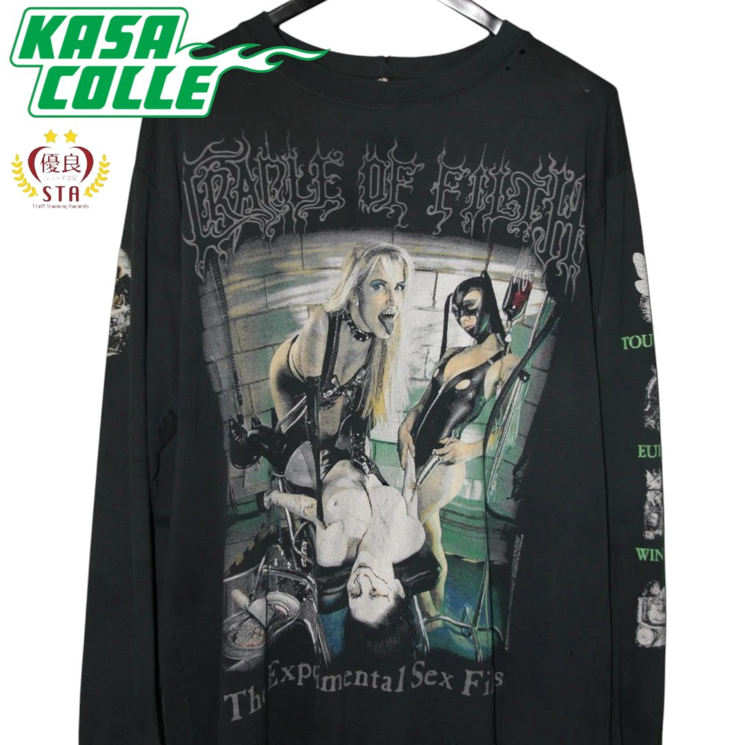 【CRADLE OF FILTH】クレイドル・オブ・フィルス "The Experimental Sex Files" 90's Vintage ロングスリーブ Tシャツ