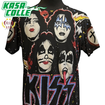 [KISS] Kiss overprint 90's Vintage T-shirt