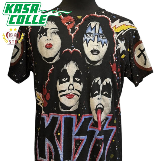 [KISS] Kiss overprint 90's Vintage T-shirt