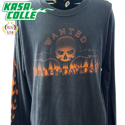 [HARLEY DAVIDSON] Harley Davidson Vintage Long Sleeve T-Shirt