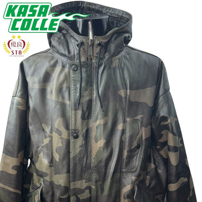[SUPREME × MARITHE + FRANCOIS GIRBAUD] Supreme Hooded Leather Flight Bomber Jacket "Camo"