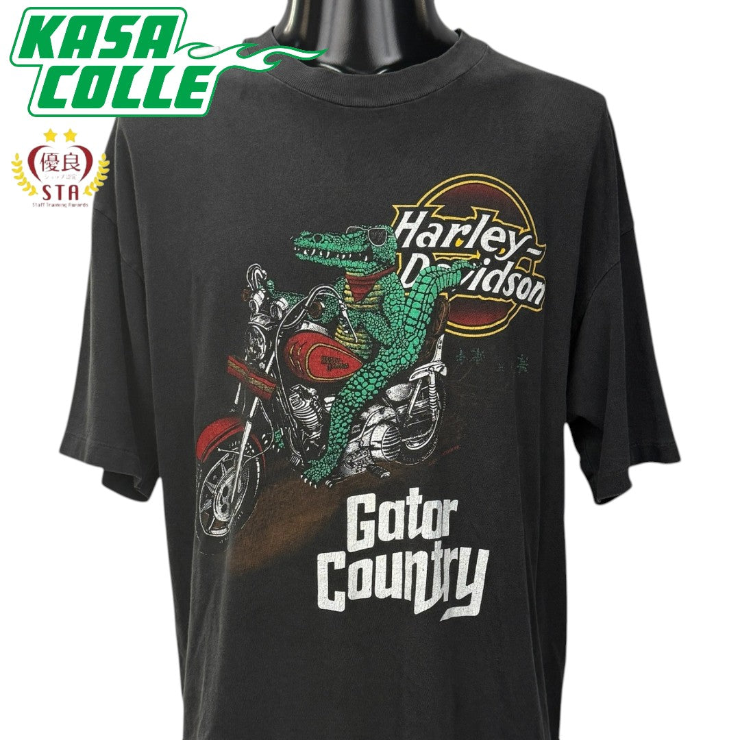 【HARLEY-DAVIDSON】ハーレー ダビッドソン "GATOR COUNTRY" 90's Vintage Tシャツ