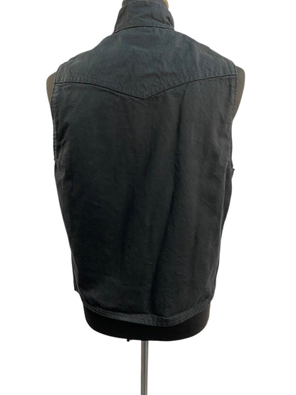 Langlitz Leathers Black Denim Riding Vest