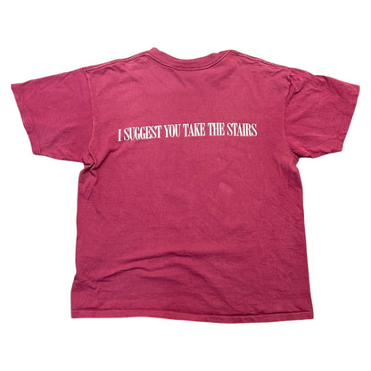 Disney Tower of Terror/Mickey Mouse Twilight Zone Short Sleeve T-Shirt, Wine Red, Size L