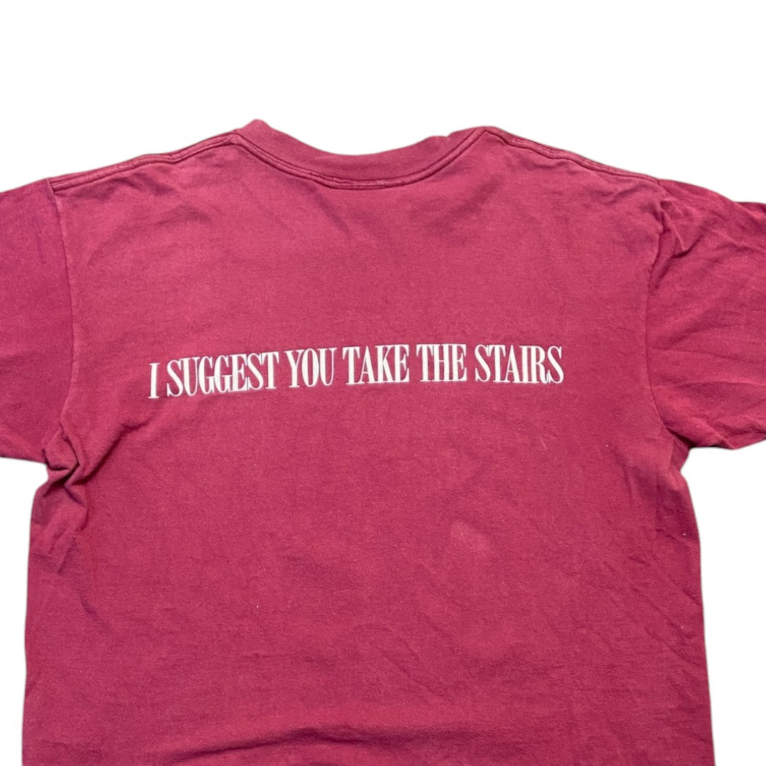 Disney Tower of Terror/Mickey Mouse Twilight Zone Short Sleeve T-Shirt, Wine Red, Size L