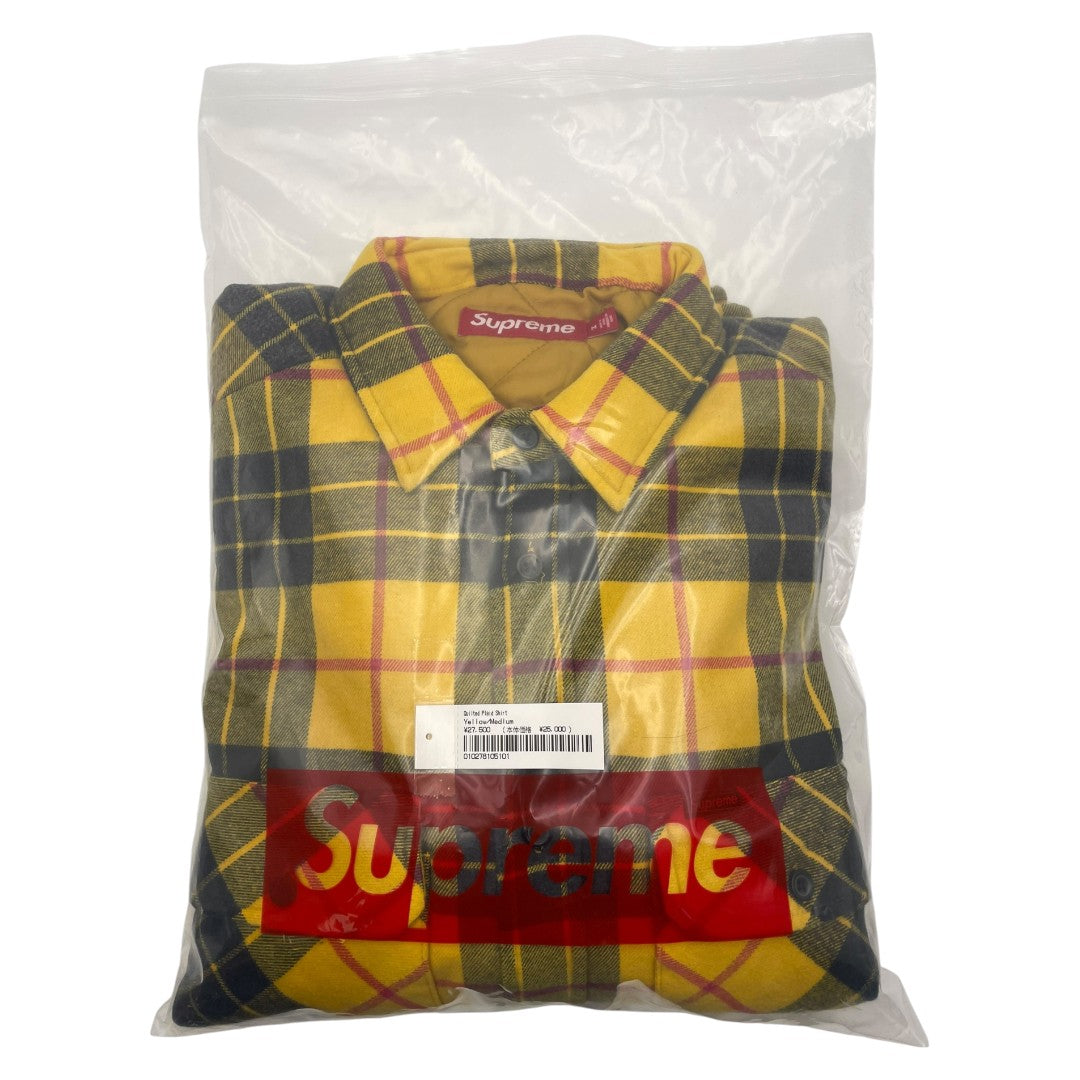 [Supreme] Supreme 24AW Quilted Plaid Shirt 24AW "Quilted Check Shirt M"