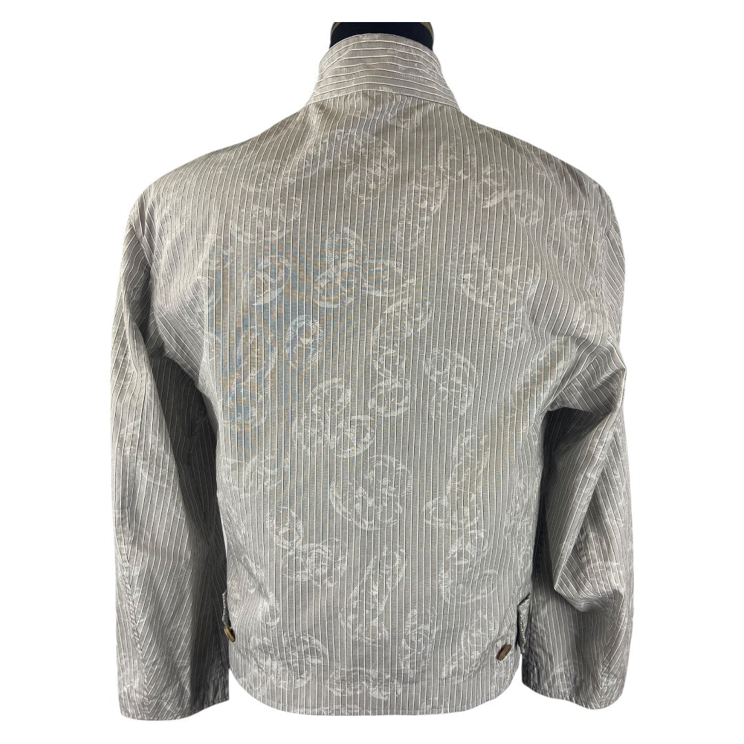 [HERMES] Hermès Striped and Chaine d'Ancre Spring Jacket (Gray)