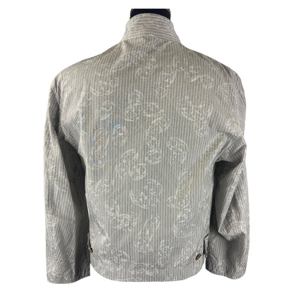 [HERMES] Hermès Striped and Chaine d'Ancre Spring Jacket (Gray)