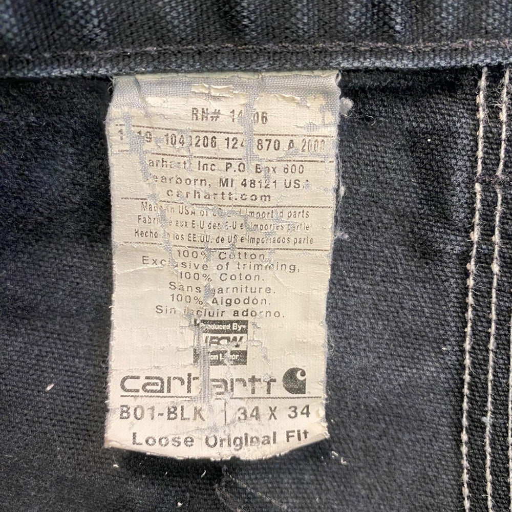 Rare Carhart Double Knee Duck Painter Pants, Size 34