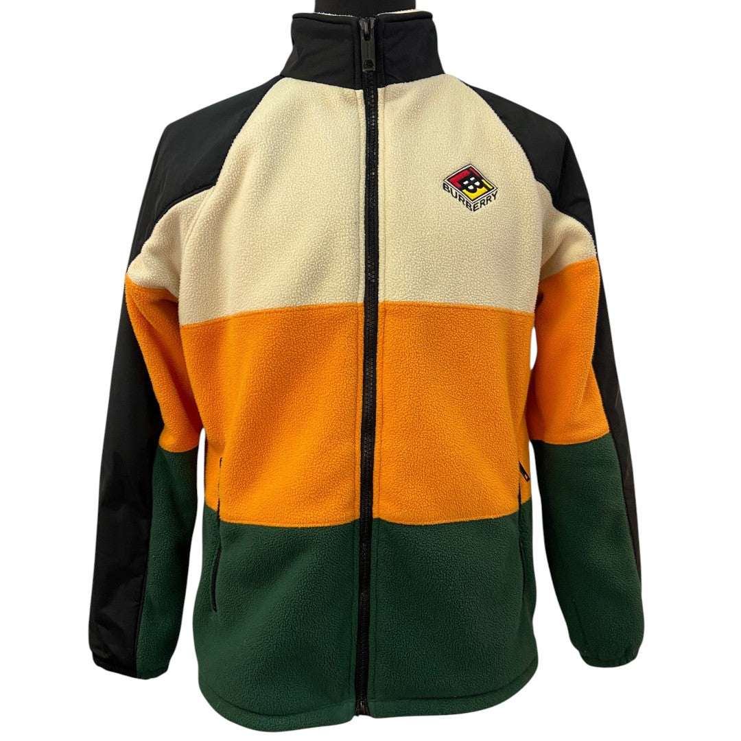 [BURBERRY] Burberry TB Logo Color Block Fleece Zip Up Blouson TB logo color block fleece zip up blouson