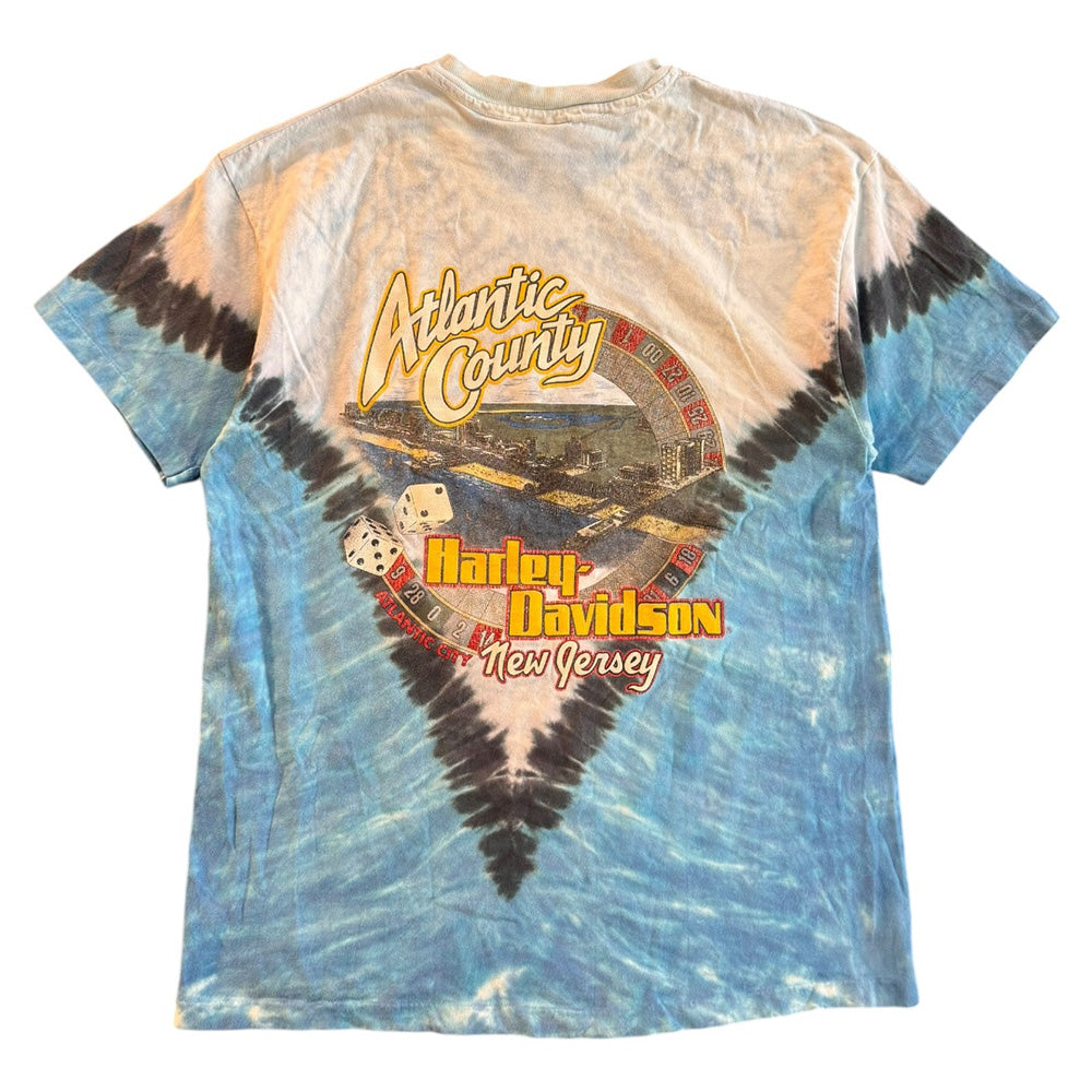 【Harley-Davidson】ハーレーダビッドソン V字タイダイ vintage ハーレー Tシャツ 90's USA製 デザイン L