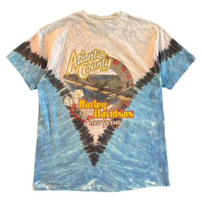 【Harley-Davidson】ハーレーダビッドソン V字タイダイ vintage ハーレー Tシャツ 90's USA製 デザイン L
