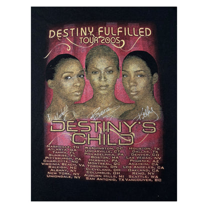 Destiny's Child "Destiny Fulfilled Tour 2005" Vintage T-shirt, Size XL