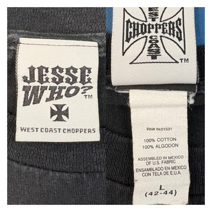 WEST COAST CHOPPERS: West Coast Choppers Logo Long Sleeve T-Shirt, Black, Size L