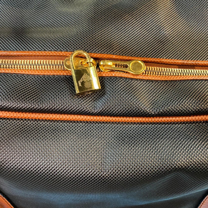 【BOTTEGA VENETA】ボッテガヴェネタ ボストンバッグ PVC×レザー ブラウン×ブラック