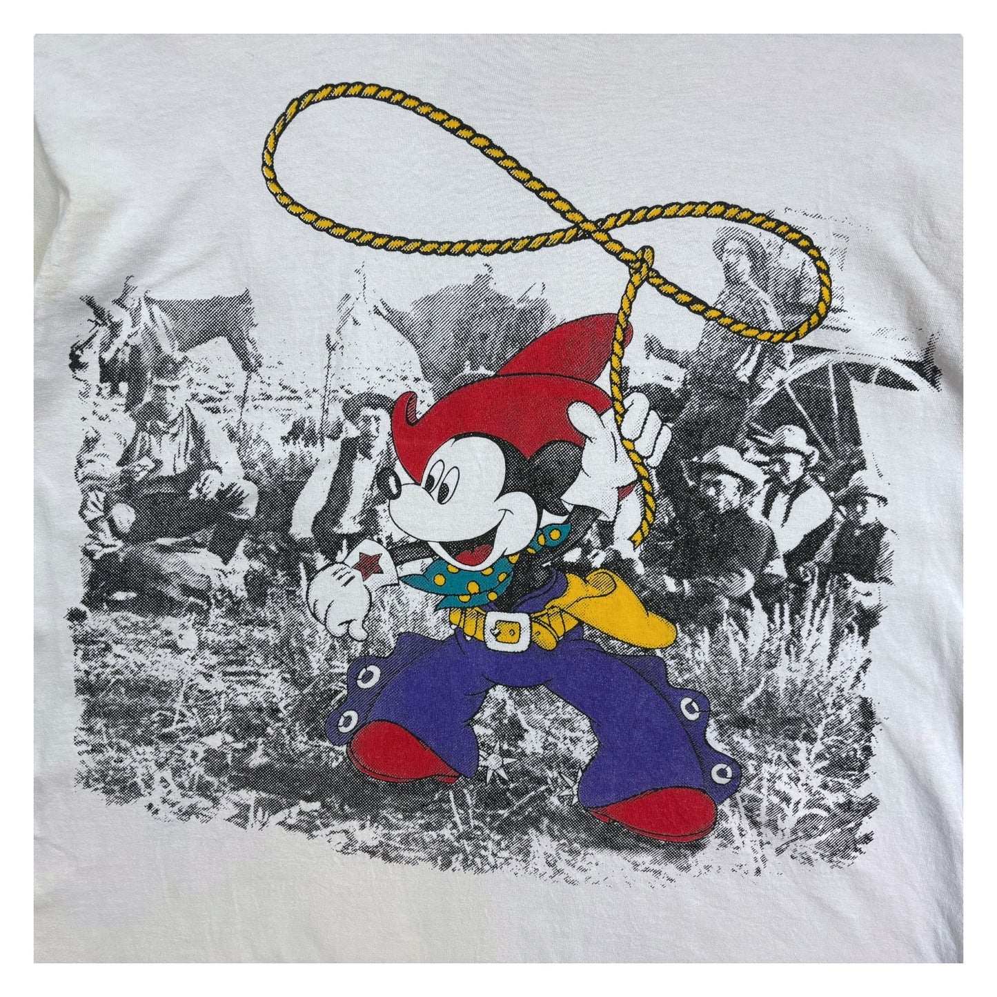 【Disney】ディズニー ミッキー カウボーイ Tシャツ XL相当