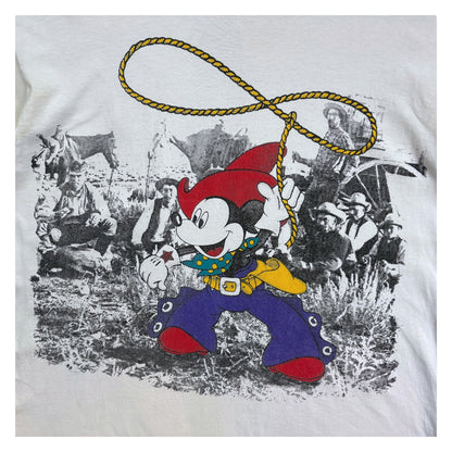 【Disney】ディズニー ミッキー カウボーイ Tシャツ XL相当